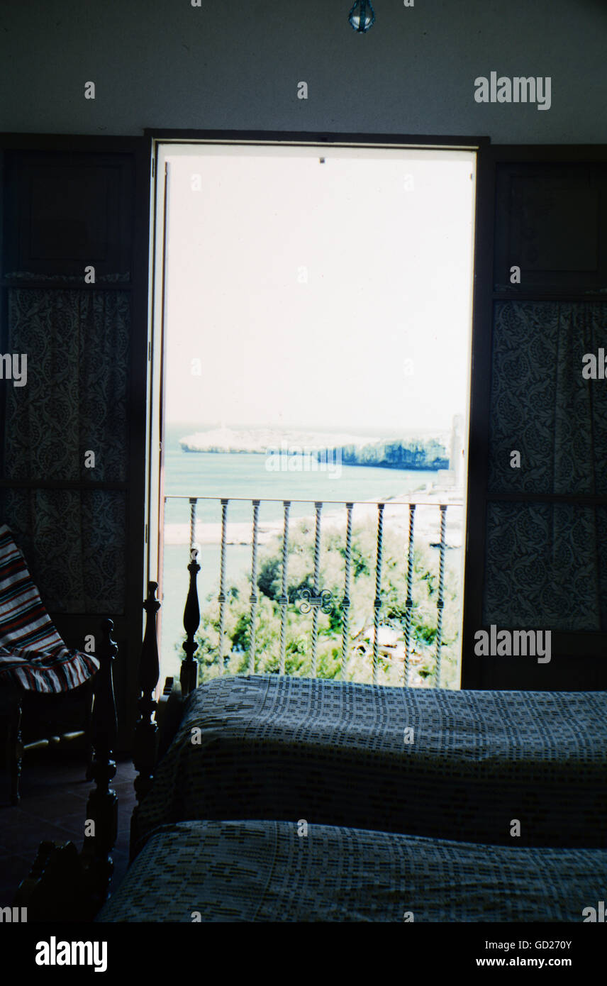 Géographie / Voyage, Espagne, tourisme, vue hors d'une chambre d'hôtel, Mallorca, 1957, droits-supplémentaires-Clearences-non disponible Banque D'Images