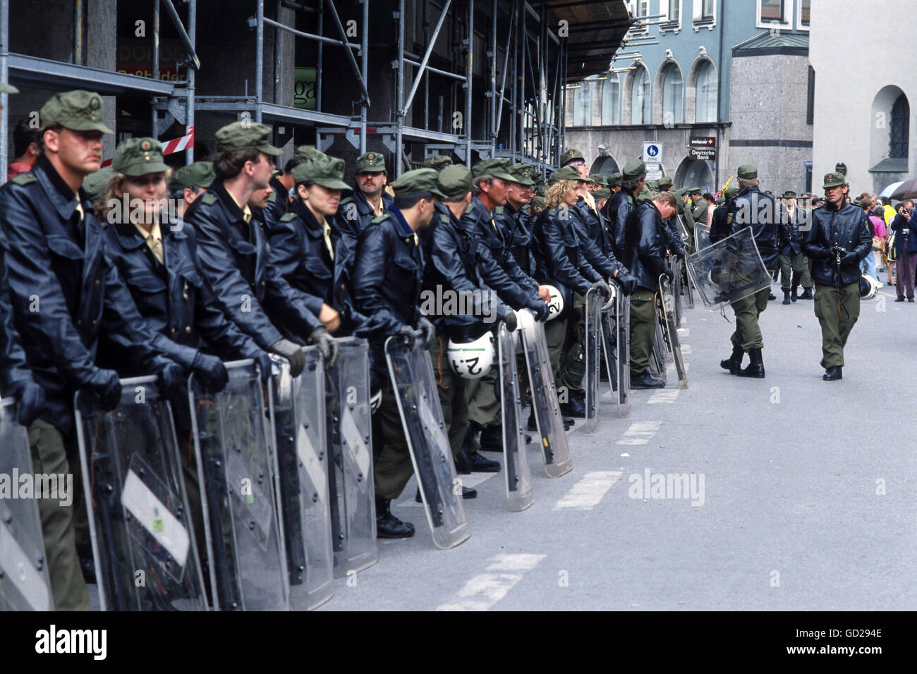 Géographie / voyages, Allemagne, politique, manifestations, manifestation contre le sommet du G-7 à Munich, 6.7.1992, droits supplémentaires-Clearences-non disponible Banque D'Images