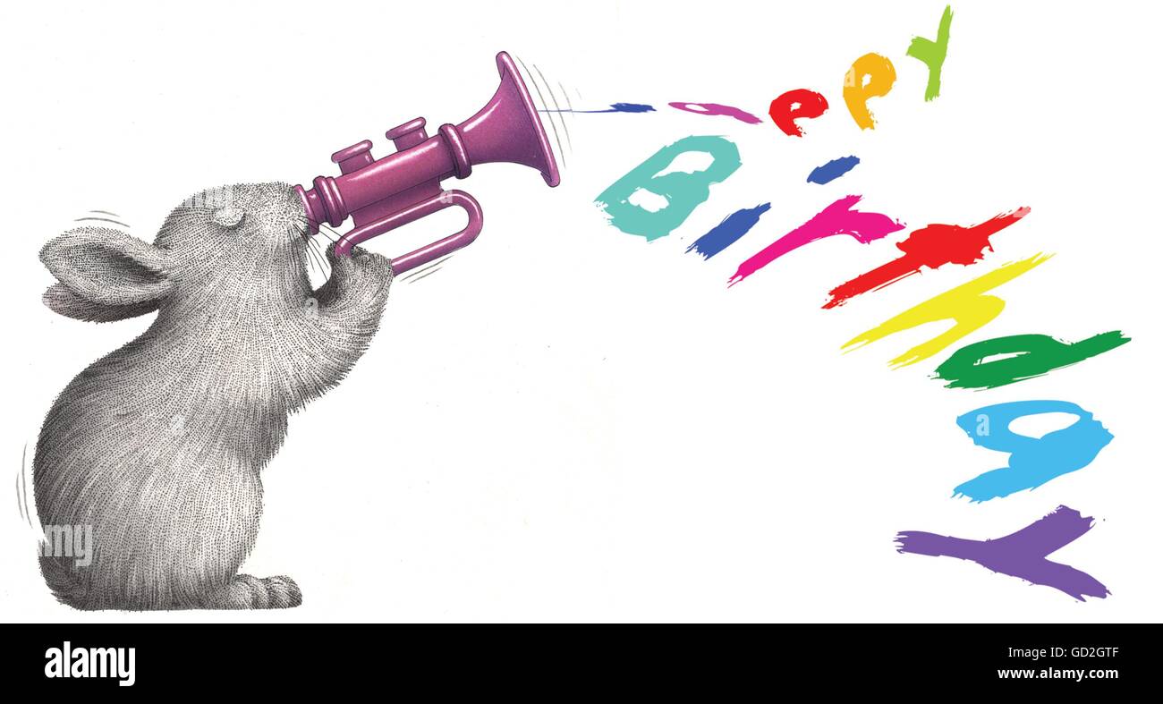 Jeu De Lapin Joyeux Anniversaire A La Trompette Sur Fond Blanc Photo Stock Alamy Jeu De Lapin Joyeux Anniversaire A La Trompette Sur Fond Blanc Photo Stock Alamy