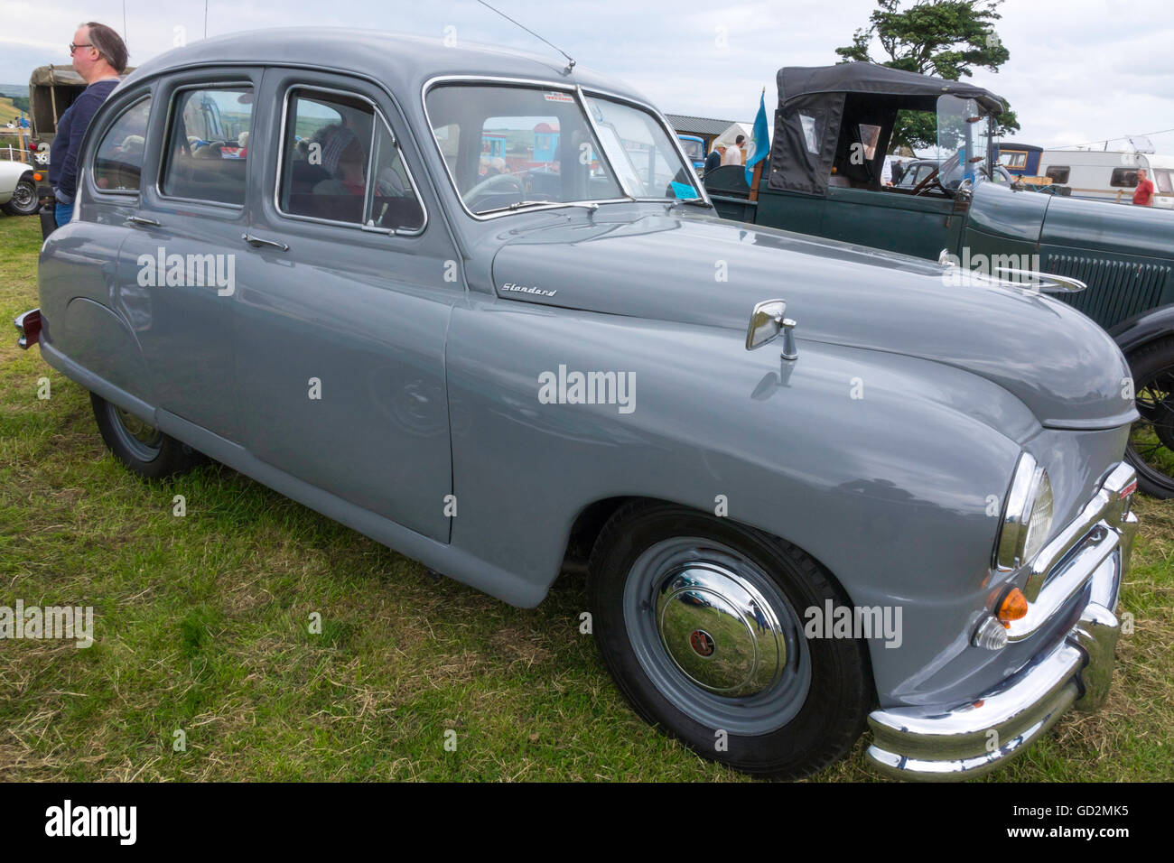 Vanguard Standard historique Motor Car sur l'affichage à la Semaine du patrimoine 2016 Cleveland Roxby Banque D'Images