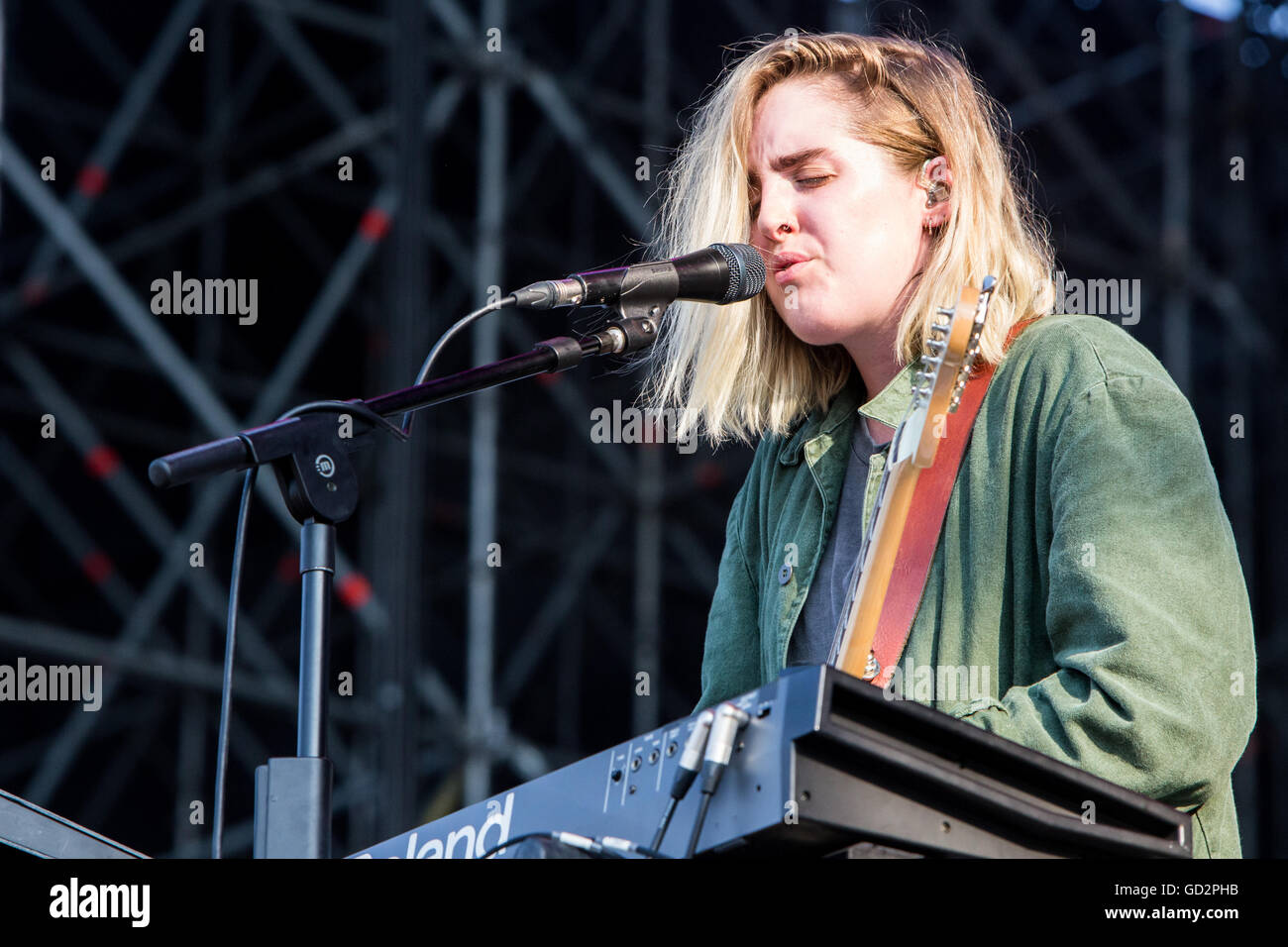 Monza Italie. 09 juillet 2016. La chanteuse britannique Alexandra Lilah Denton mieux connu sous son nom de scène Shura effectue li Banque D'Images