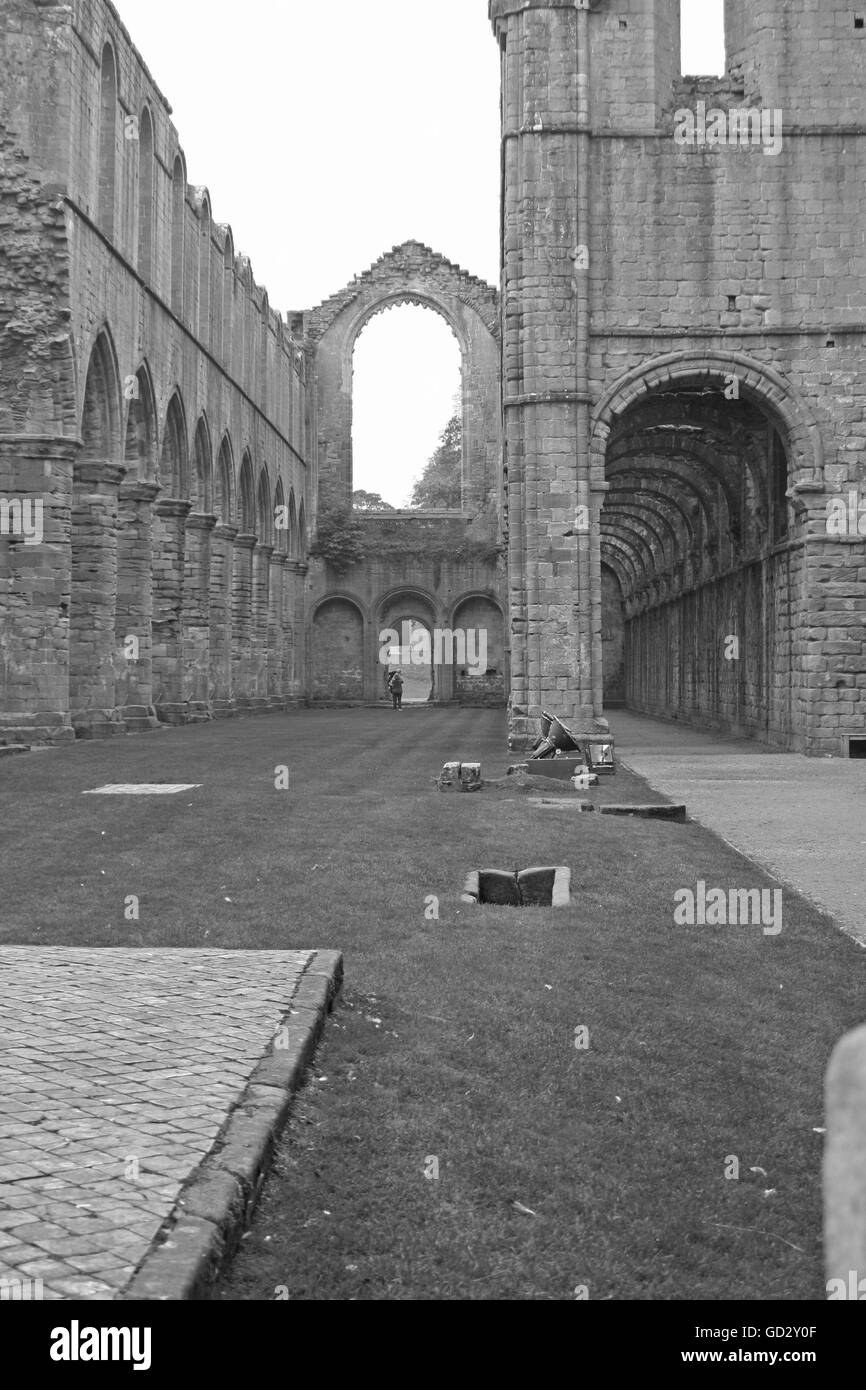 Abbaye de fontaines Banque D'Images