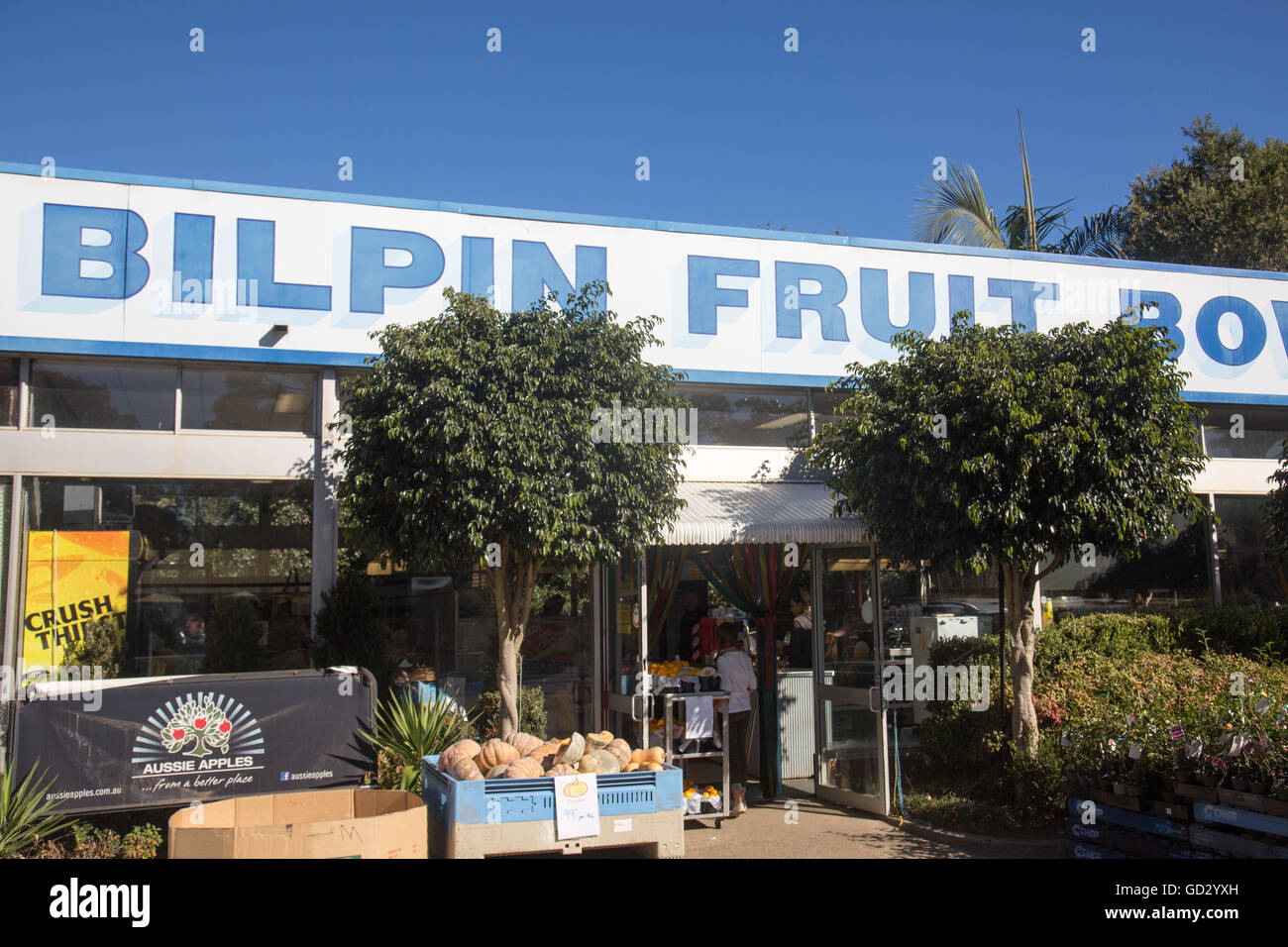 Bilpin bol de fruits magasin dans le village de Bilpin, une célèbre région de culture Apple près de Blue Mountains, New South Wales, Australie Banque D'Images