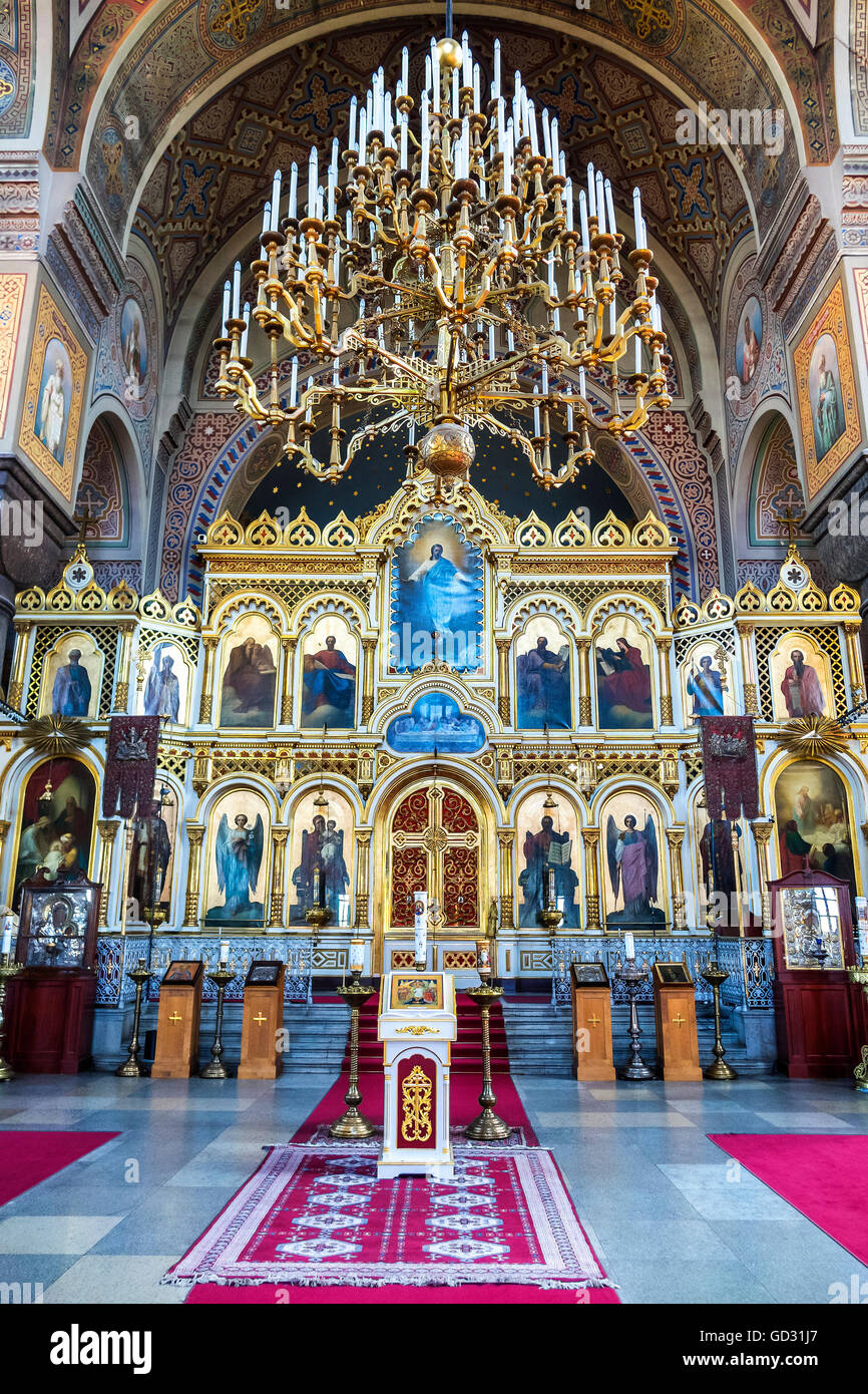 Cathédrale Uspenski cathédrale orthodoxe finlandaise Helsinki Finlande Banque D'Images
