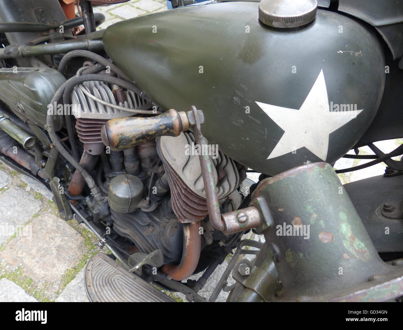 Indian Motorcycle est. 1901 et a produit et Springfield Massachusetts comme la première compagnie de motocyclette américain Banque D'Images
