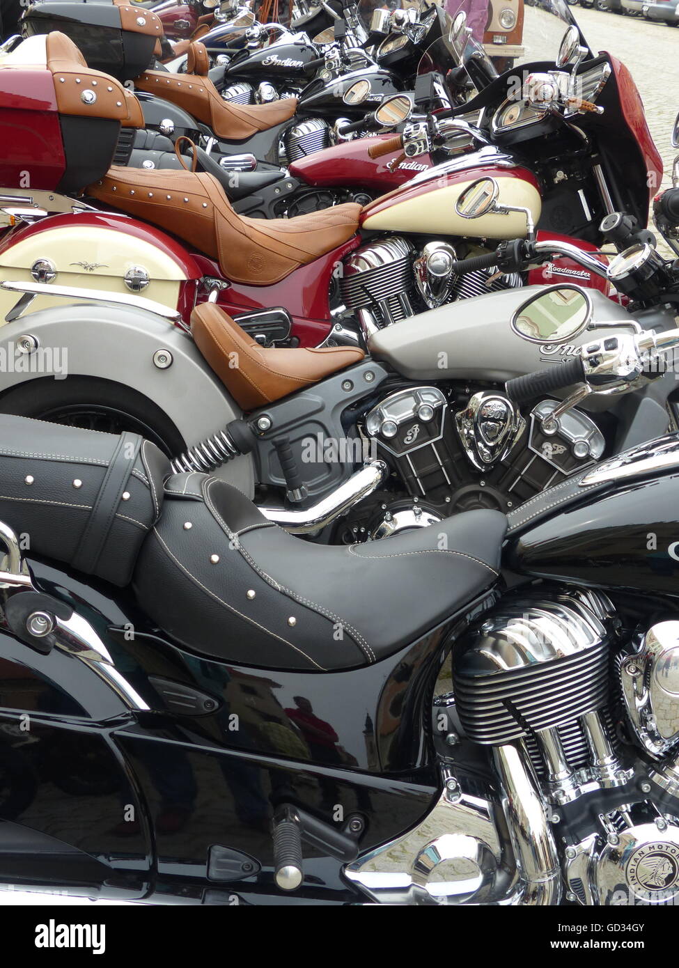 Indian Motorcycle est. 1901 et a produit et Springfield Massachusetts comme la première compagnie de motocyclette américain Banque D'Images