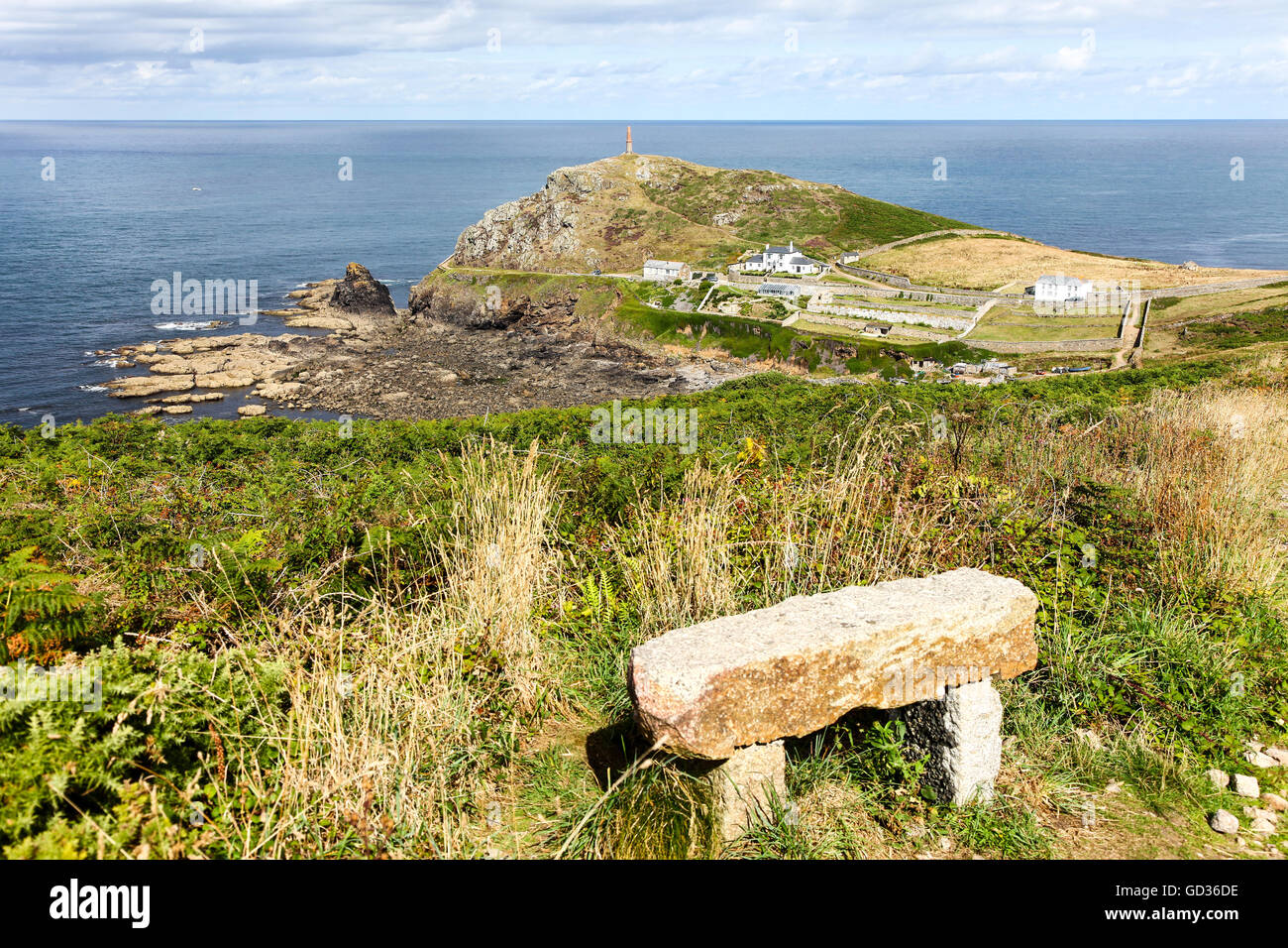 La pointe de Cape Cornwall, Cornwall, Angleterre du Sud-Ouest, Royaume-Uni Banque D'Images