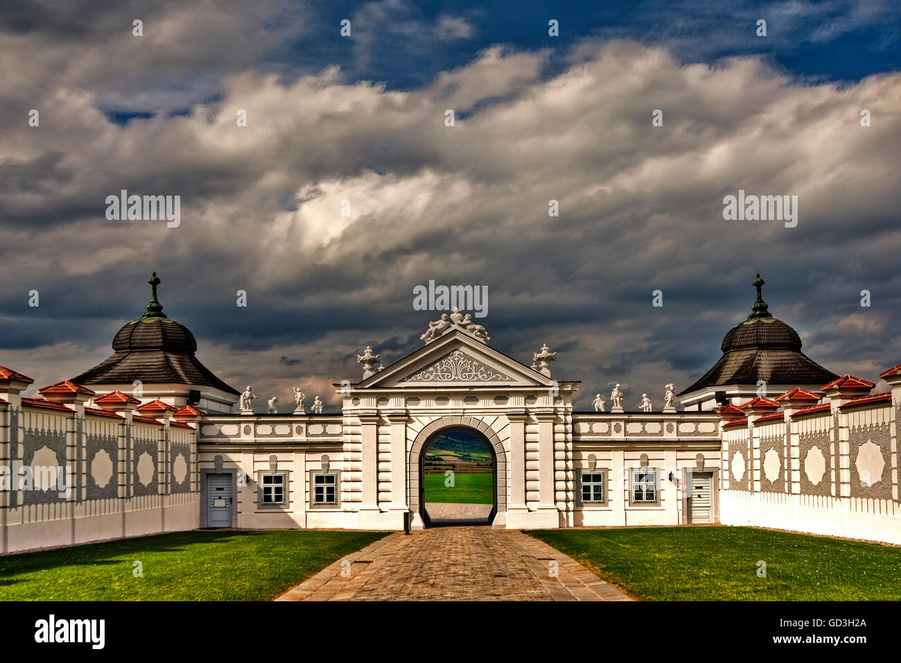 Augustiner-Chorherrenstift, monastère des Chanoines Réguliers de saint Augustin, Herzogenburg, Autriche, Europe Banque D'Images