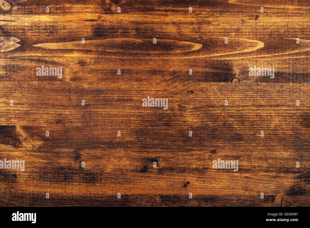 Surface du bois brun, planche en bois peint texture, vue d'en haut Banque D'Images