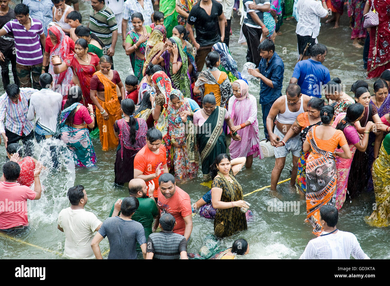 Kumbh Mela, Nasik, Maharashtra, Inde, Asie Banque D'Images