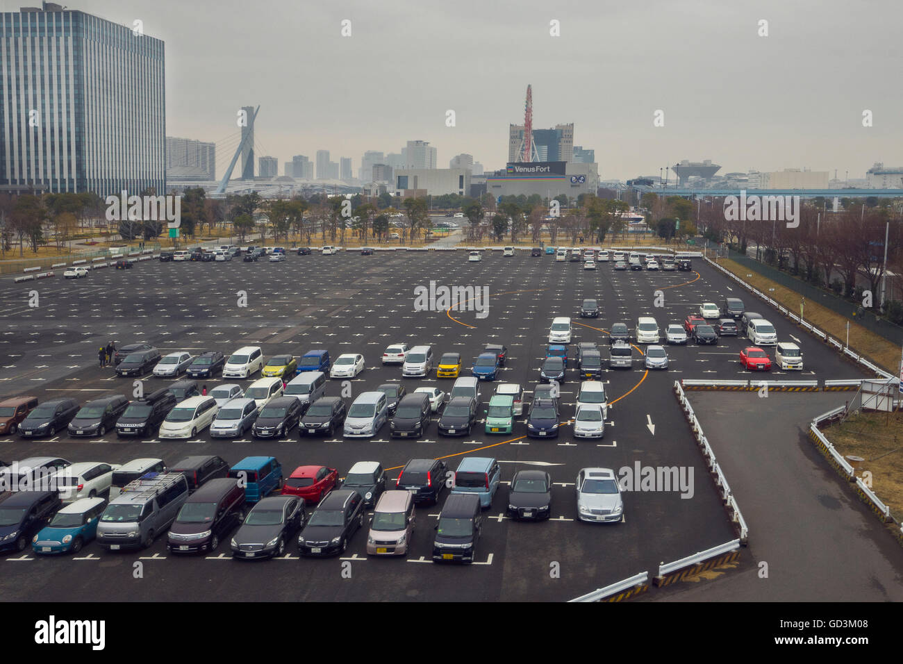 Parking, Tokyo, Japon Banque D'Images