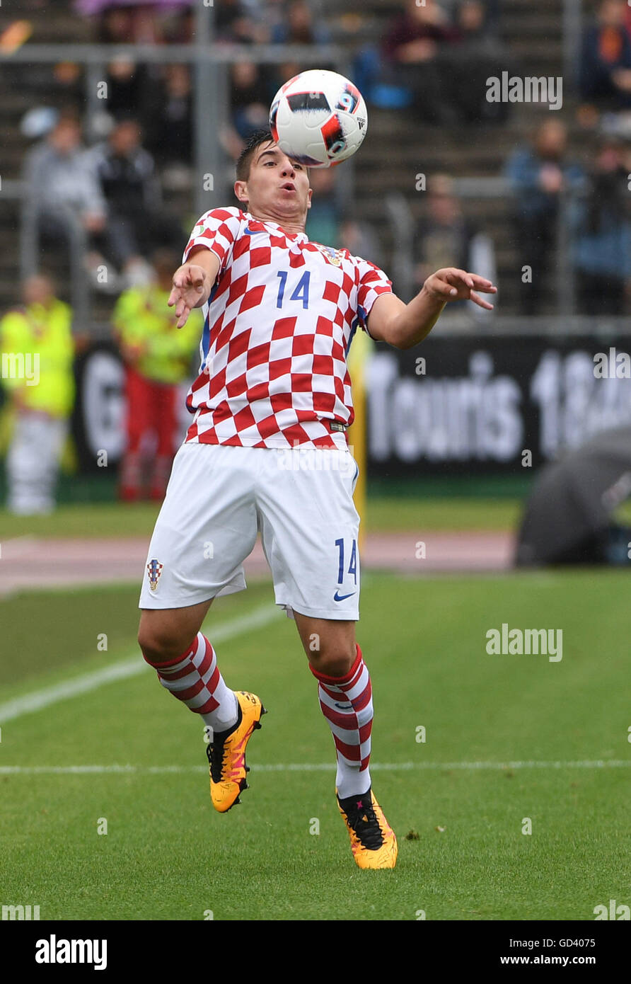 Ulm Allemagne 12 Juillet 2016 Ivanusec La Croatie Luka En Action Au Cours De L Uefa Championnat D Europe Des Moins De 19 Ans Groupe B Match Entre La Croatie Et Les Pays Bas A