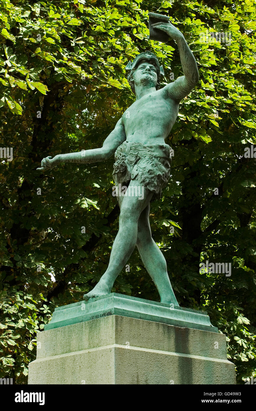 L'acteur grec.Jardin du Luxembourg.París.France. Banque D'Images