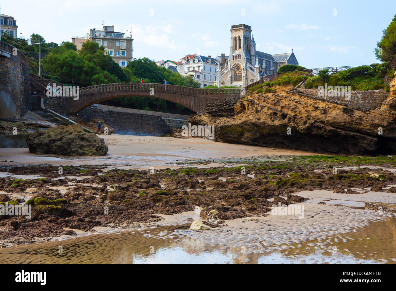 Eglise Saine Eugénie, Biarritz, Pays Basque, France Banque D'Images