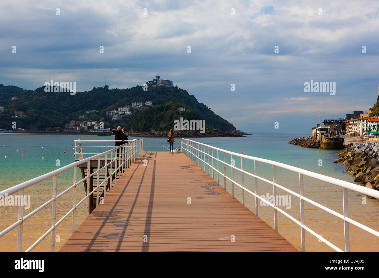 La Bahia de la Concha, San Sebastian Donostia, Euskadi, Espagne Banque D'Images