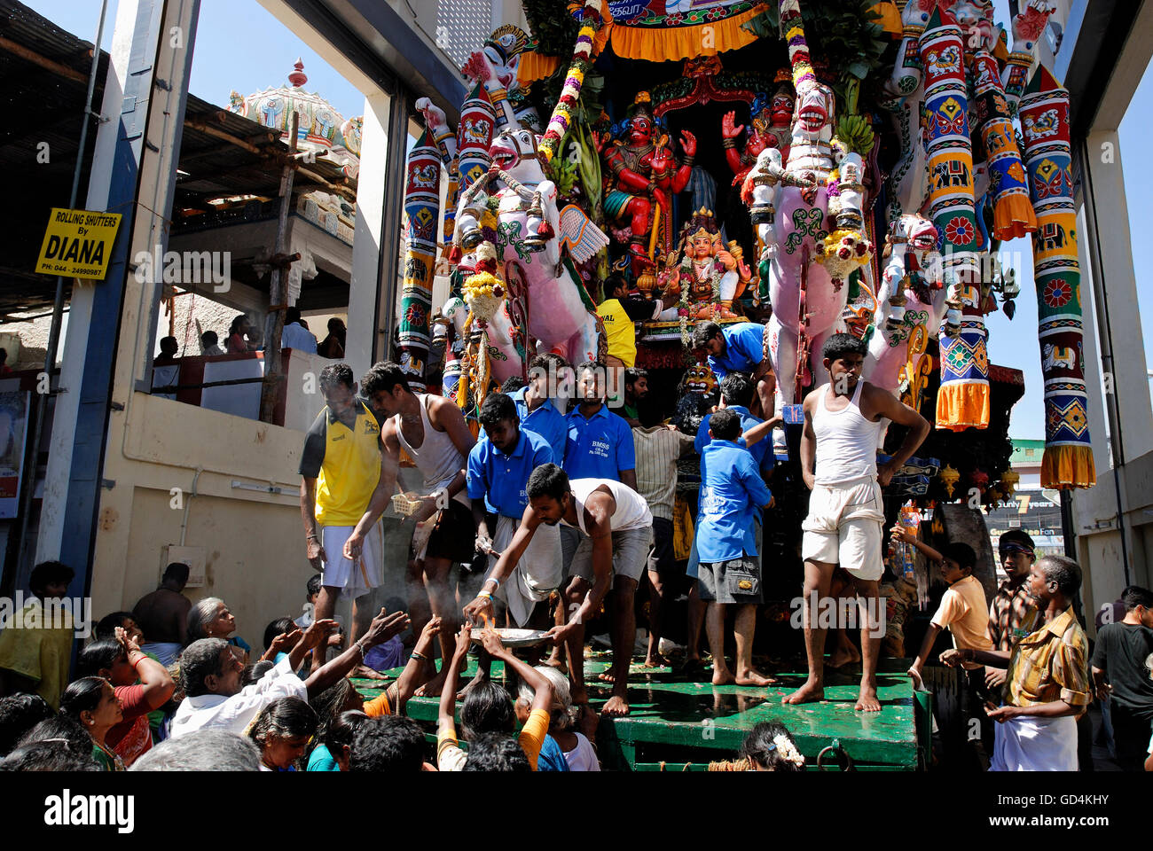 Festival de Arupathumoovar Banque D'Images