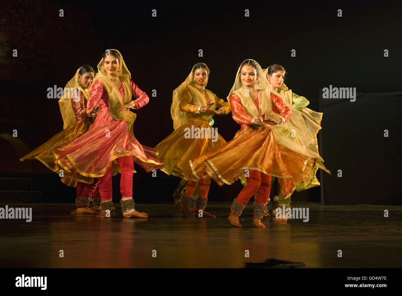 Danse Kathak Banque D'Images