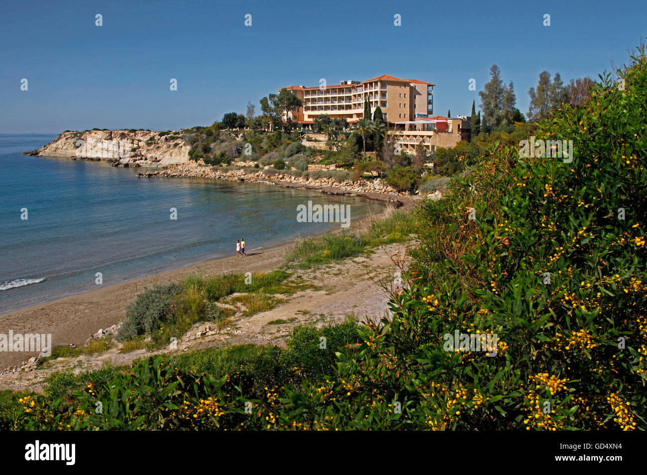 Hôtel Sentido, Beach, Coral Bay, République de Chypre Banque D'Images