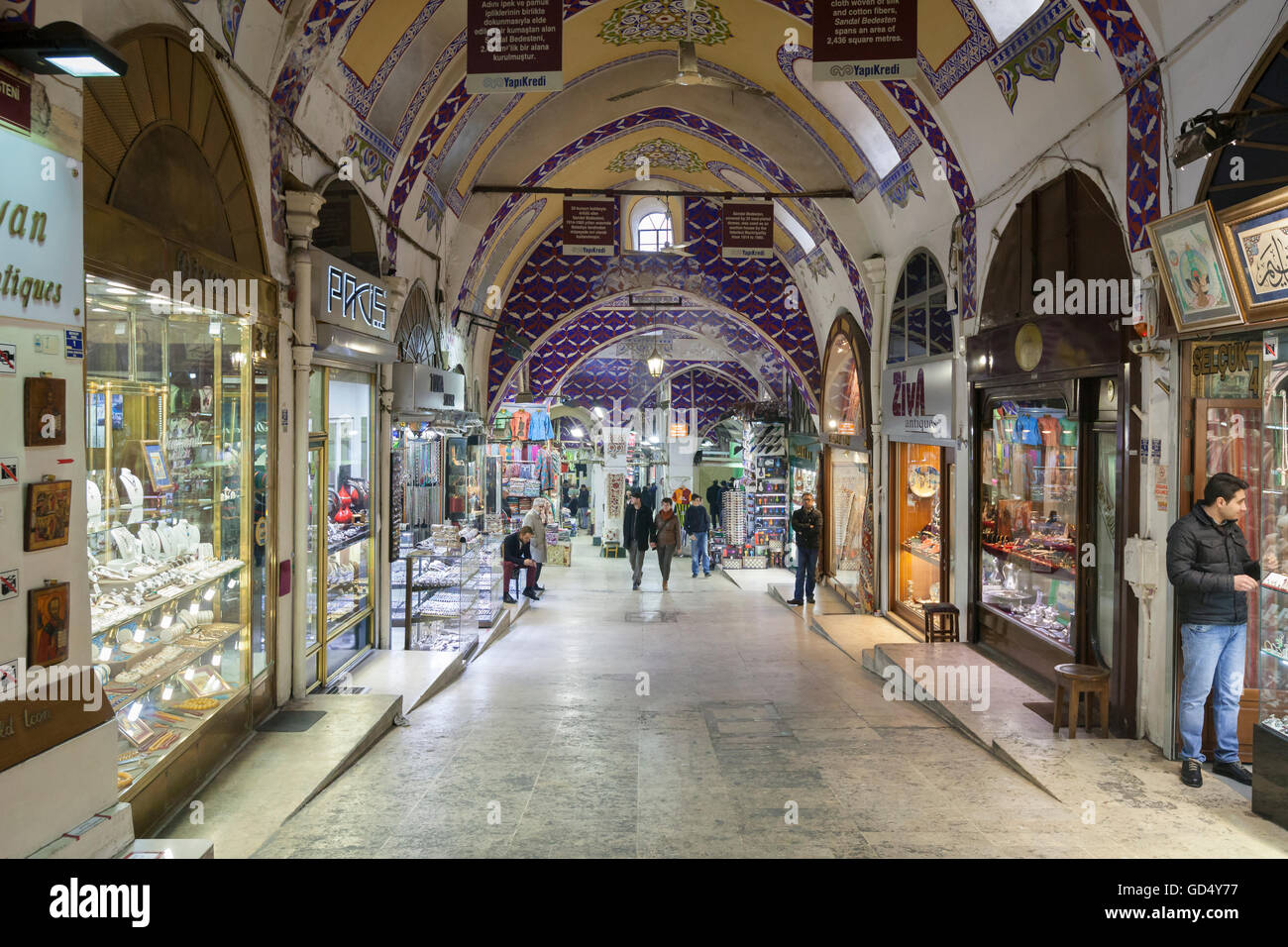 Le grand bazar à Istanbul, Turquie Banque D'Images