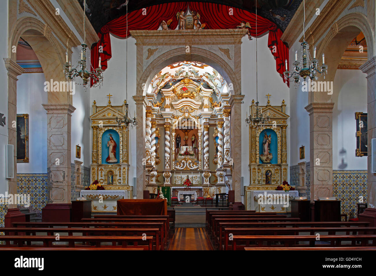 Église de pèlerinage Igreja do Senhor Bom Jesus, lieu de pèlerinage Ponta Delgada, île de Madère, Portugal Banque D'Images