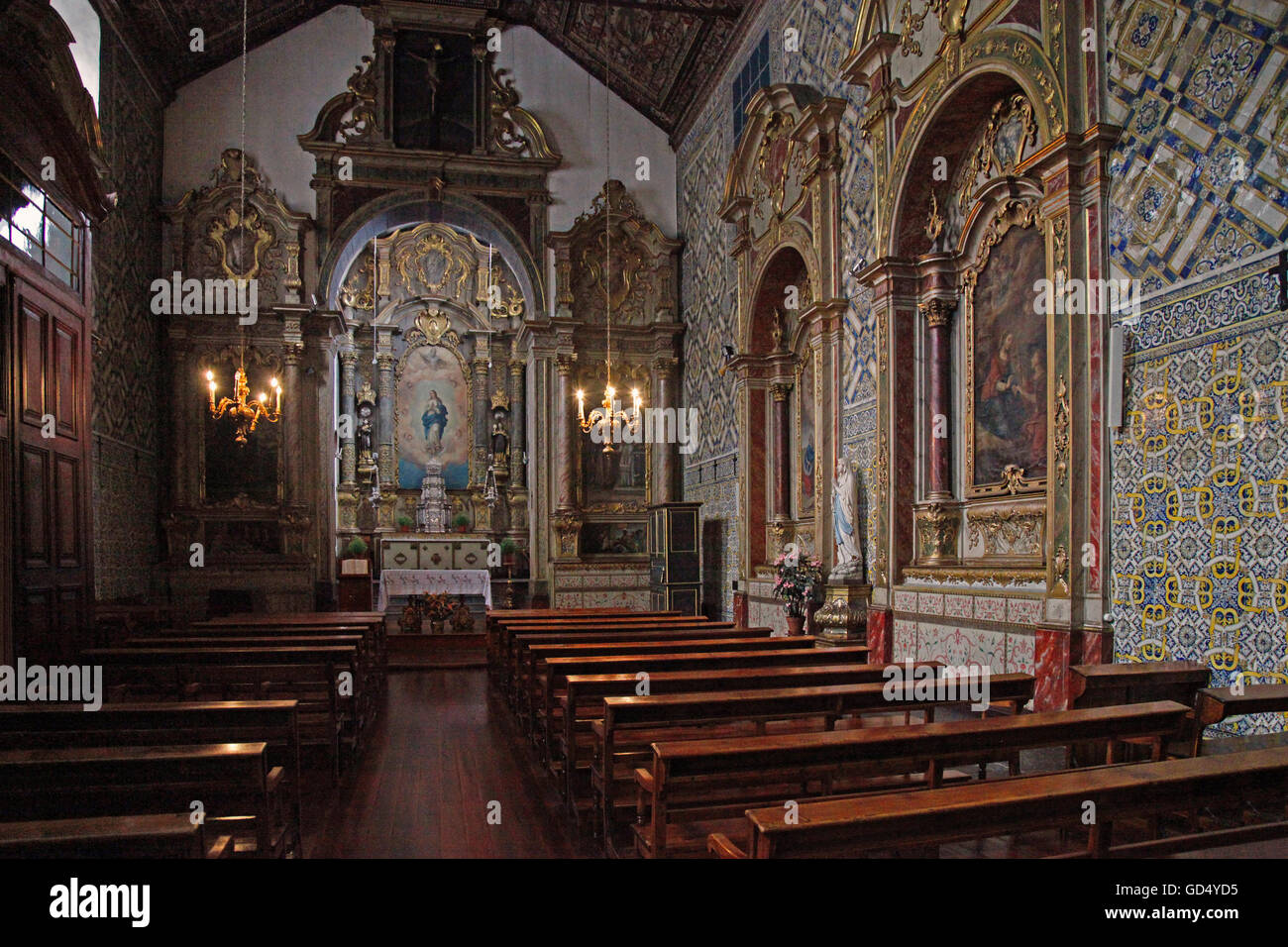 Convento de Santa Clara, Couvent Santa Clara, l'église, Funchal, île de Madère, Portugal Banque D'Images