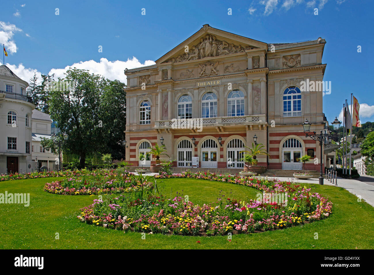 Théâtre, ouvert 1862, Baden-Baden, Bade-Wurtemberg, Allemagne Banque D'Images