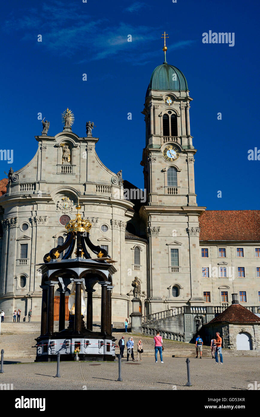 Monastère d'Einsiedeln Einsiedeln, dans le canton de Schwyz, Suisse Banque D'Images