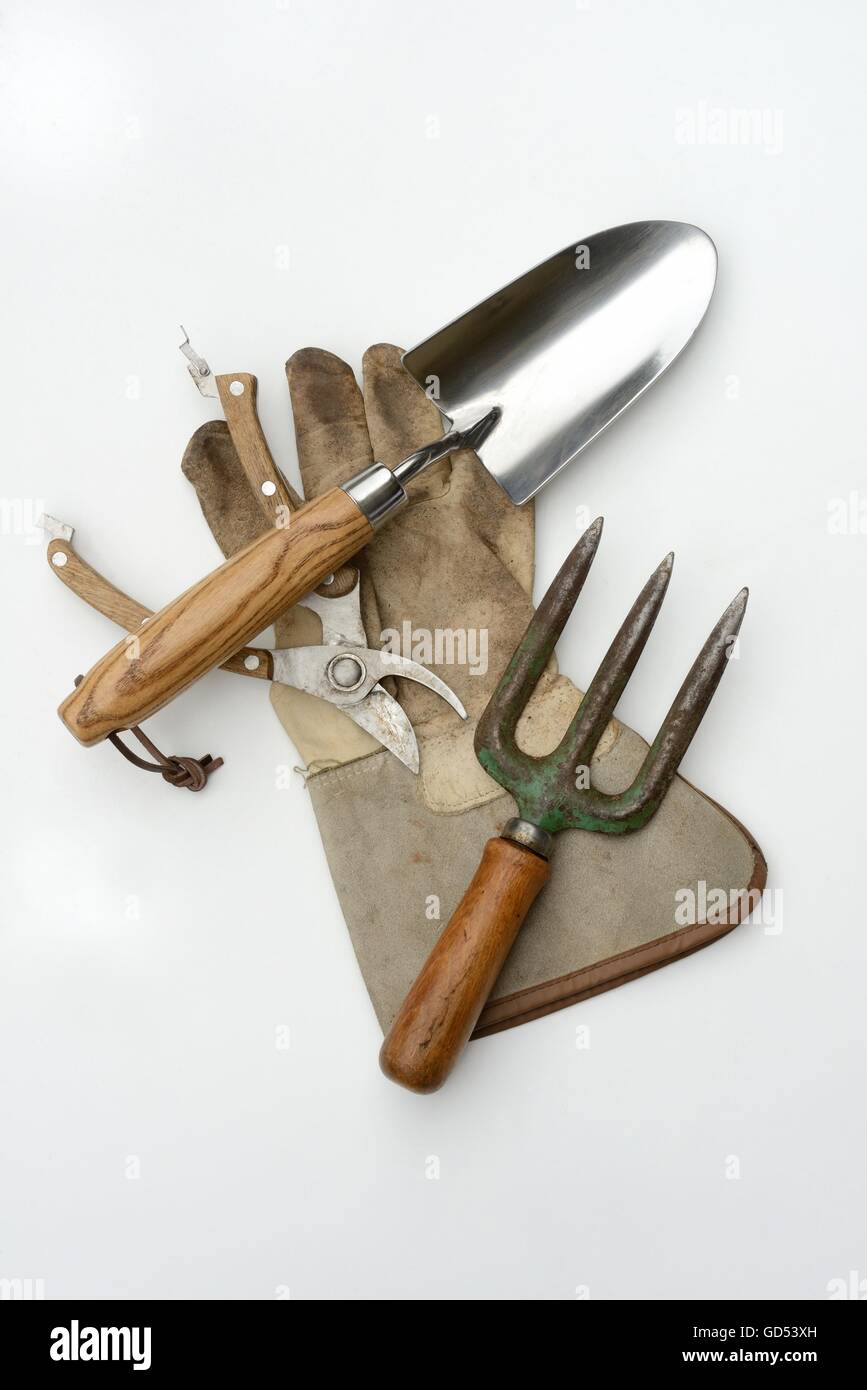 outils de jardinage Banque D'Images