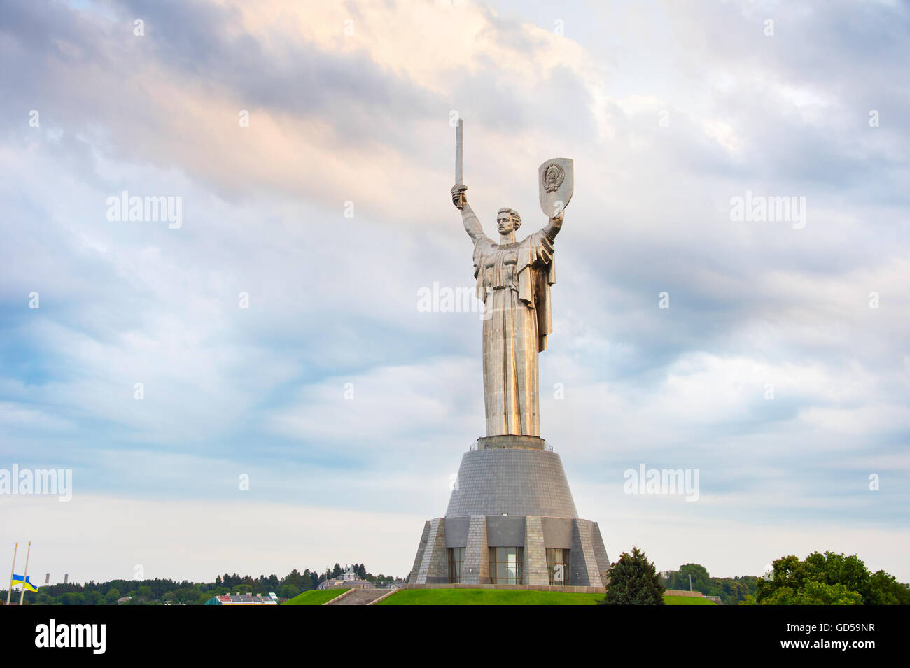 Statue de la Mère-Patrie consacré la grande guerre patriotique. Kiev, Ukraine. Banque D'Images