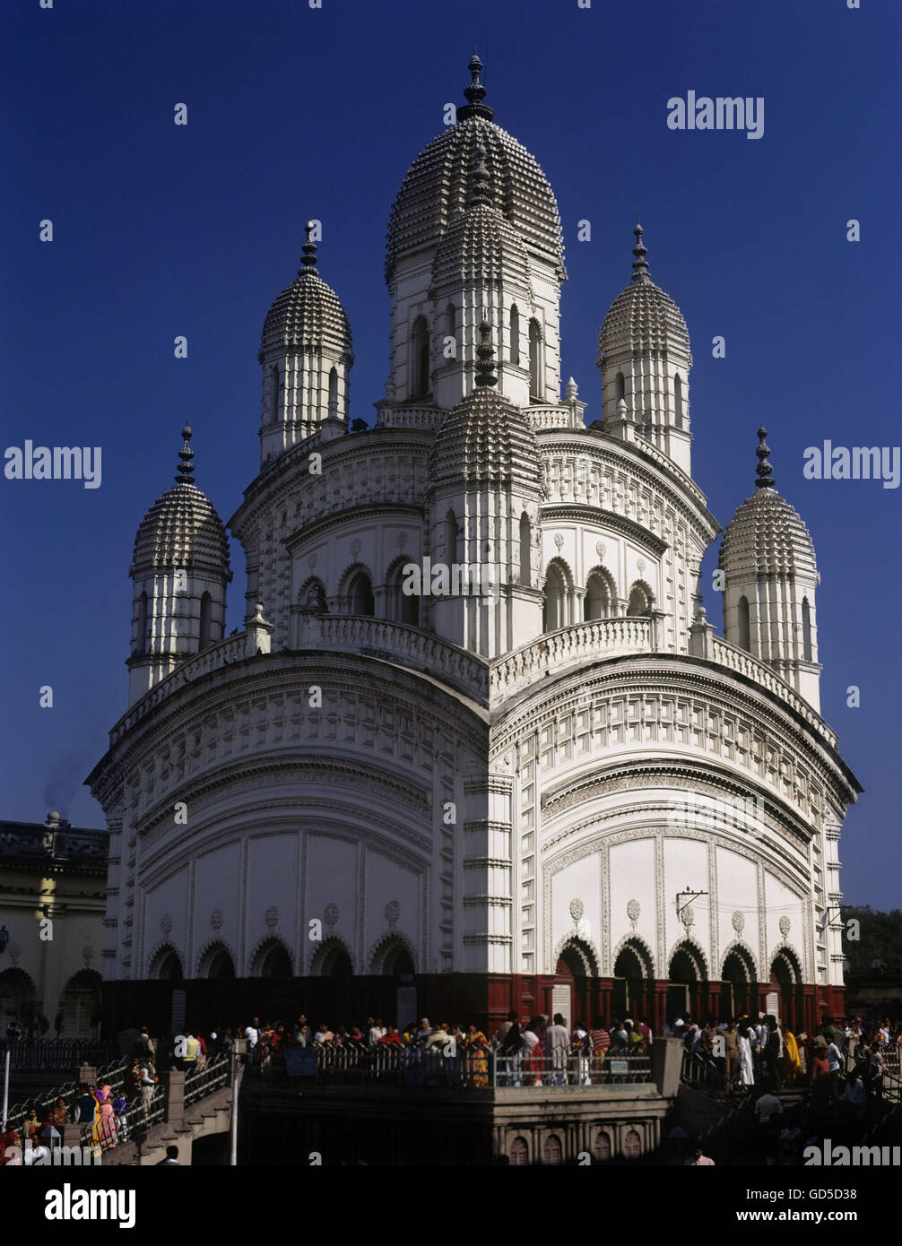 Á Dakshineshwar Kali Temple Banque D'Images