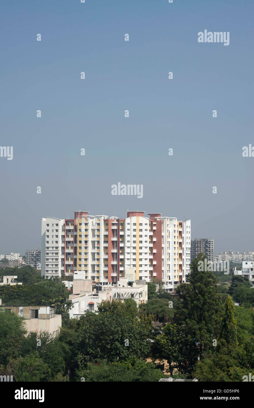 Zone résidentielle baner, Pune, Maharashtra, Inde, Asie Banque D'Images