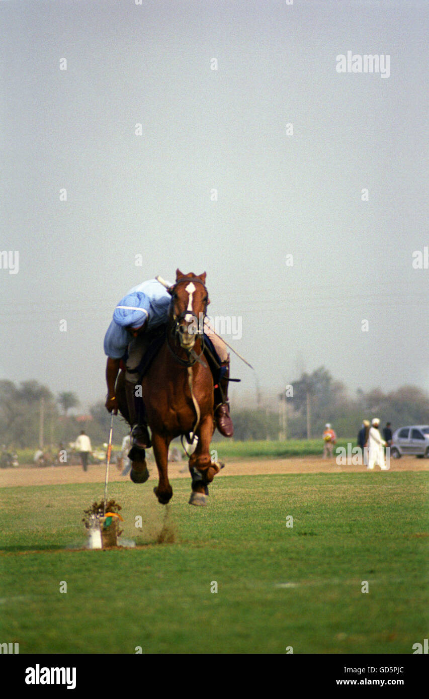 Horse rider au Jeux Olympiques ruraux Banque D'Images