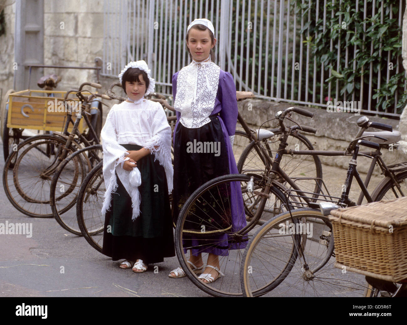 Habitants habillés Banque D'Images