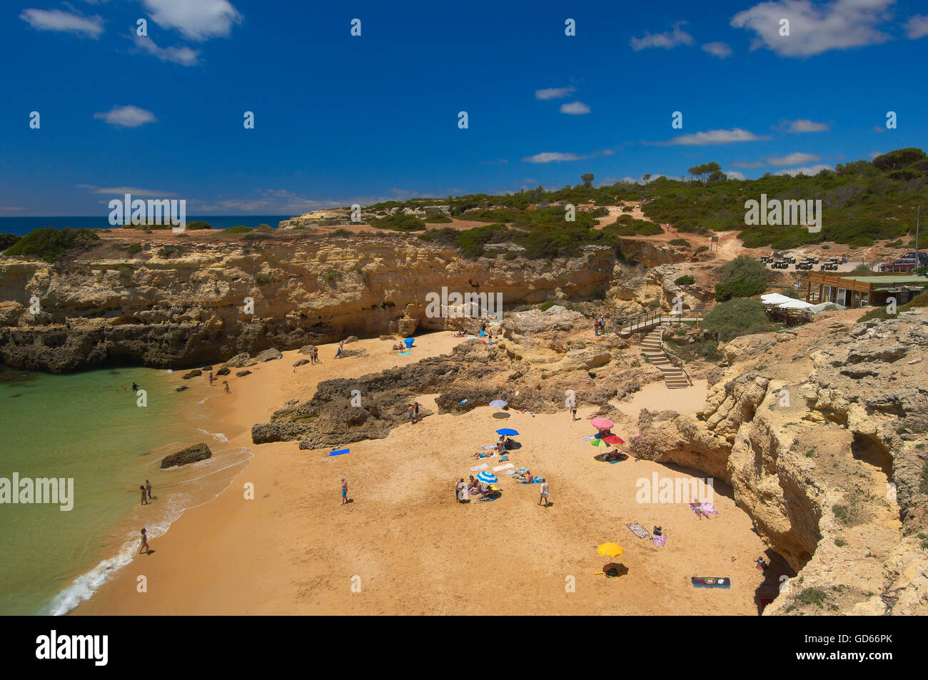 Praia do Albandeira, plage Albandeira, Armacao de Pera, Algarve, Portugal, Banque D'Images