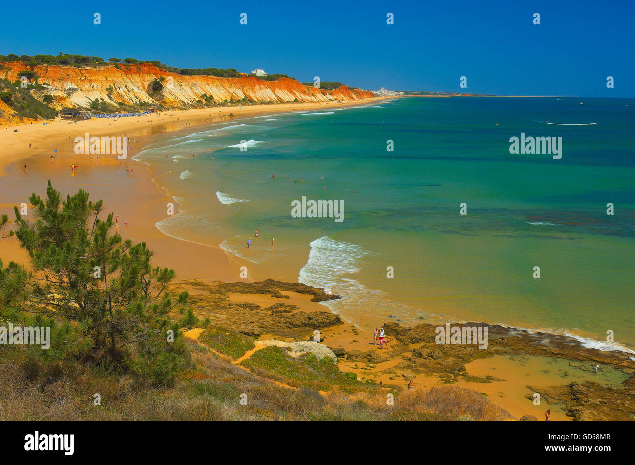 Praia Falesia, plage de Falesia, Albufeira, Algarve, Portugal, Banque D'Images