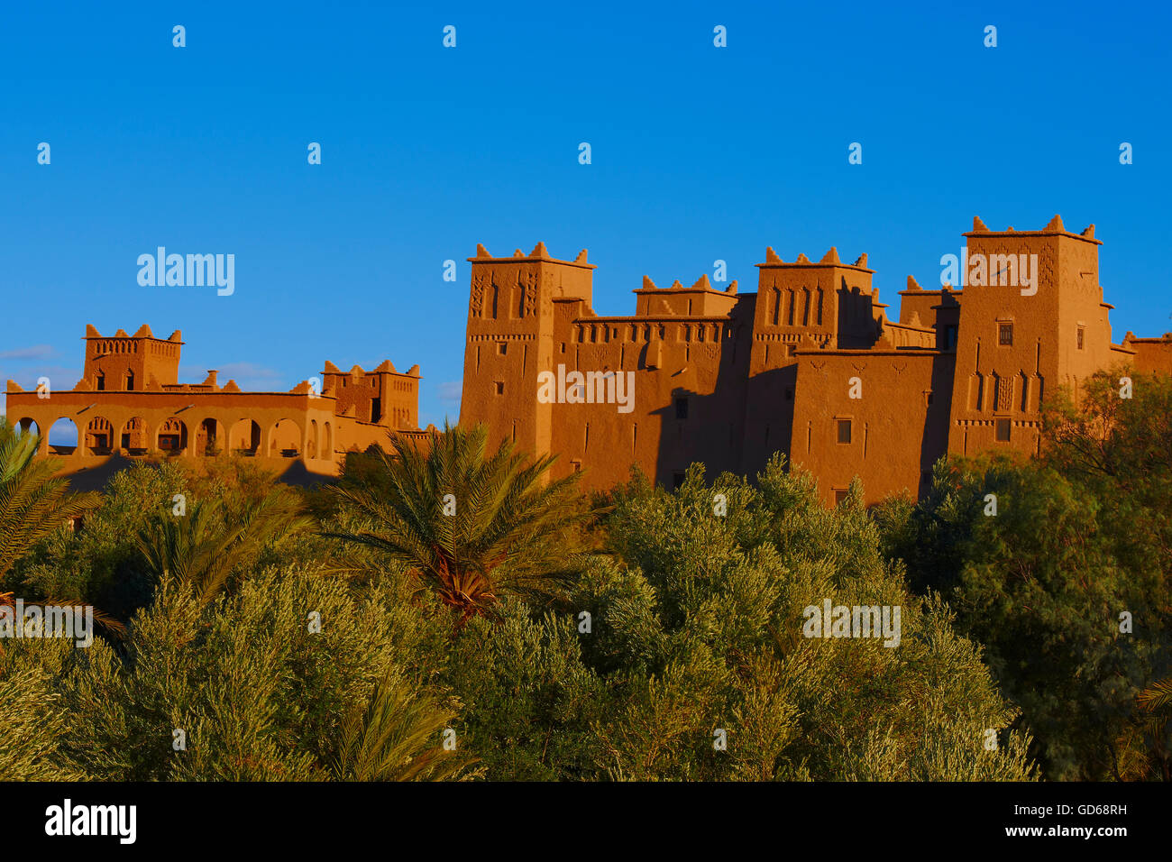 Ait Ben Moro, Ben Moro Kasbah, Skoura, Ouarzazate, Maroc, Afrique Banque D'Images