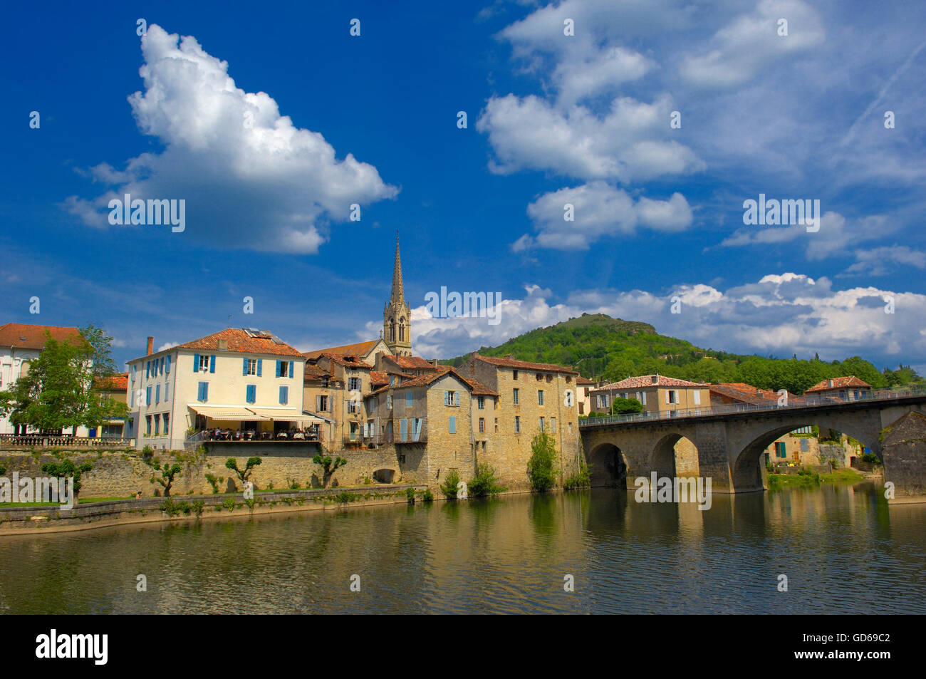 Saint Antonin Noble Val, Aveyron, Tarn et Garonne, Région Midi-Pyrénées, France, Europe Banque D'Images