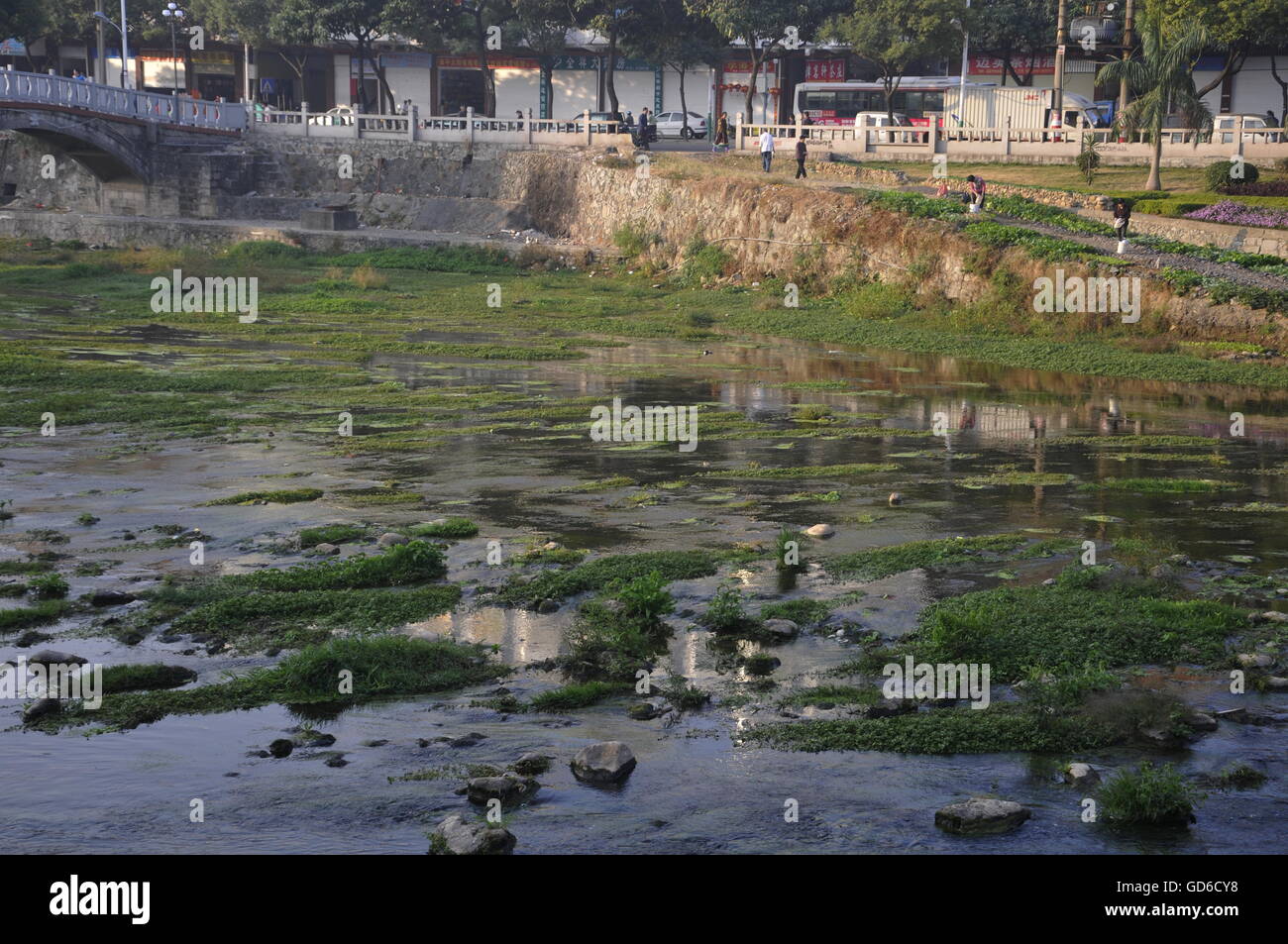 Rock River dans Longyan, Fujian, Chine Banque D'Images