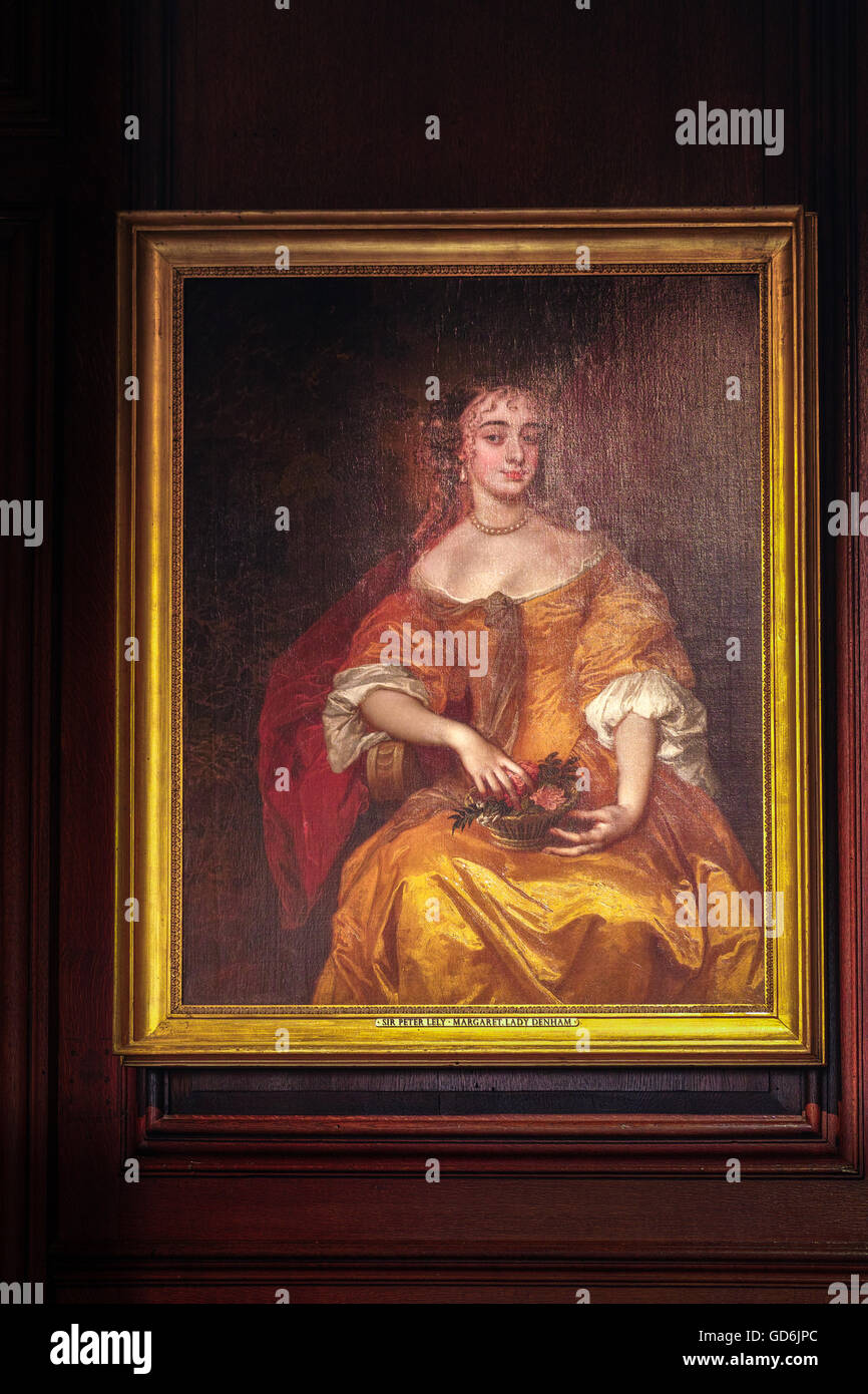 Portrait d'une 'Windsor beauty', une femelle courtier à la cour de Charles II, peint par Peter Leley. Banque D'Images
