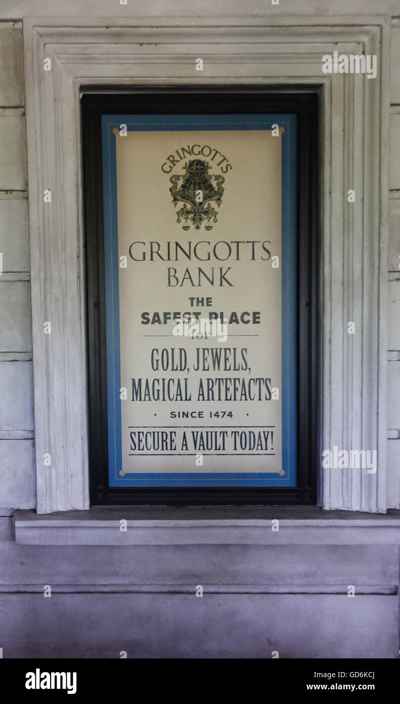 Gringotts - Traverse - Universal Studios Florida Banque D'Images