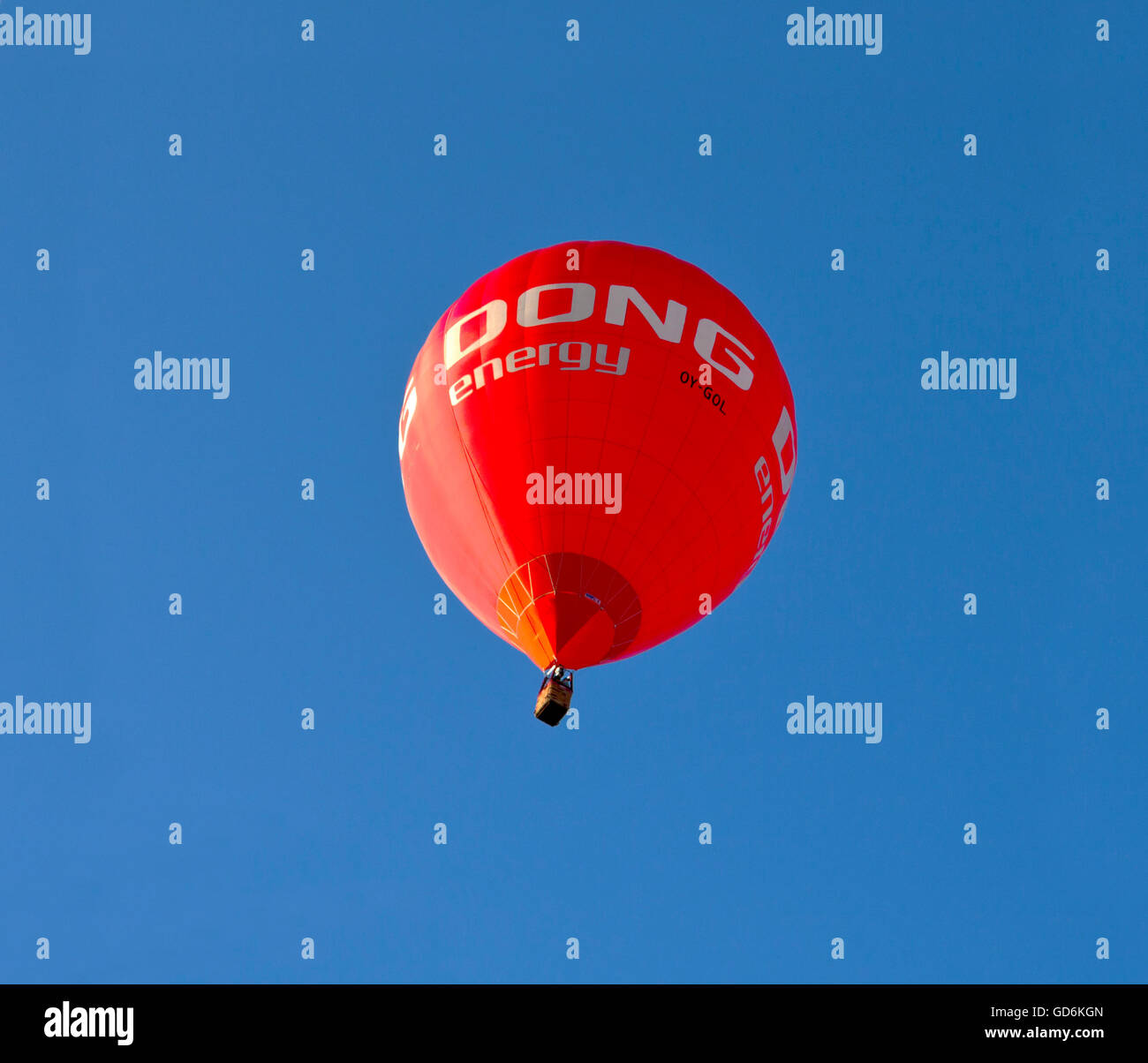 Dong Energy, montgolfière en masse à partir de l'ascension de commémoration du 200e anniversaire du palais Rosenborg danois premier voyage en montgolfière Banque D'Images