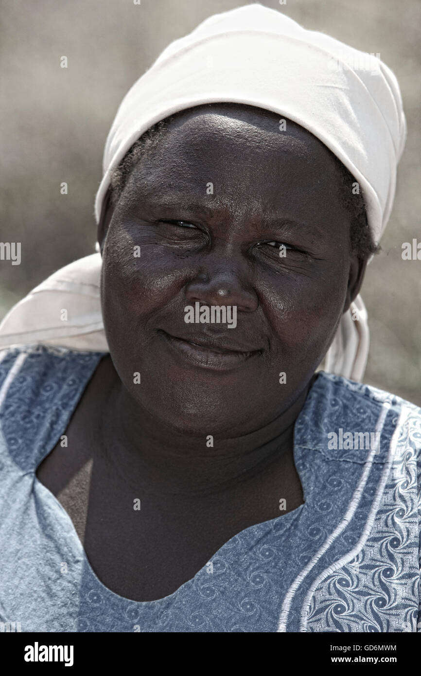 Woman, portrait, Namibie Banque D'Images