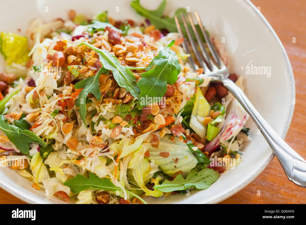 Salade vietnamienne épicé, Kitchenette Restaurant, Templeton, California Banque D'Images