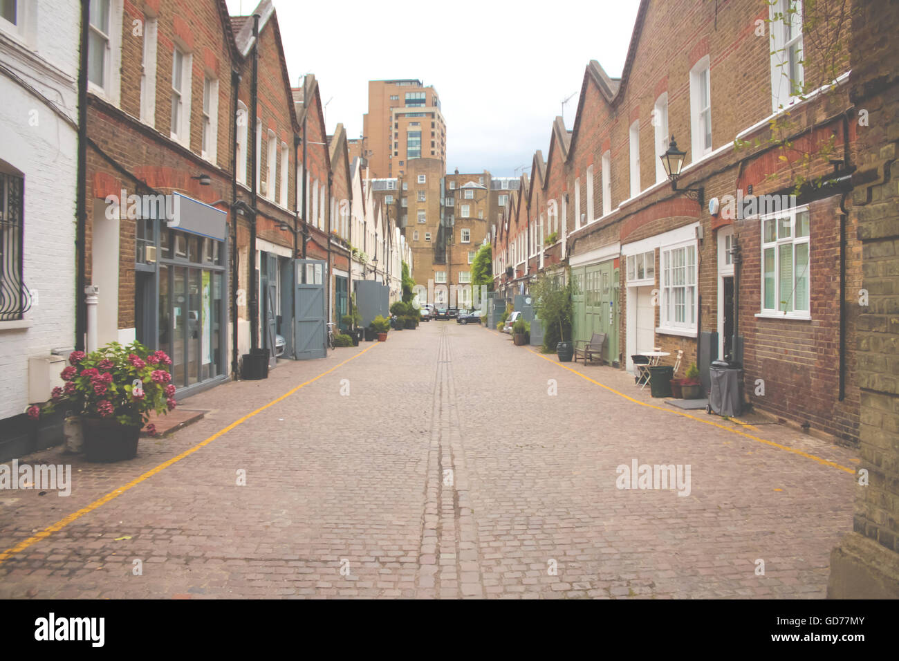 Ruelle de vue à Londres. Banque D'Images