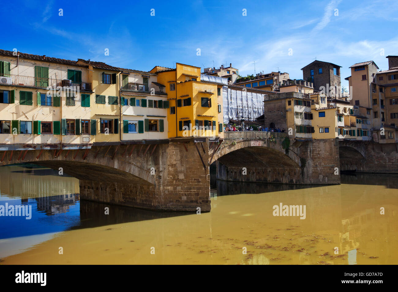 L'Italie. Florence. Bridge Ponte Vecchio Banque D'Images