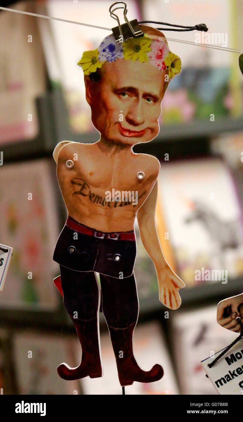 Vladimir Poutine - Marionette, Juni 2016, Berlin. Banque D'Images