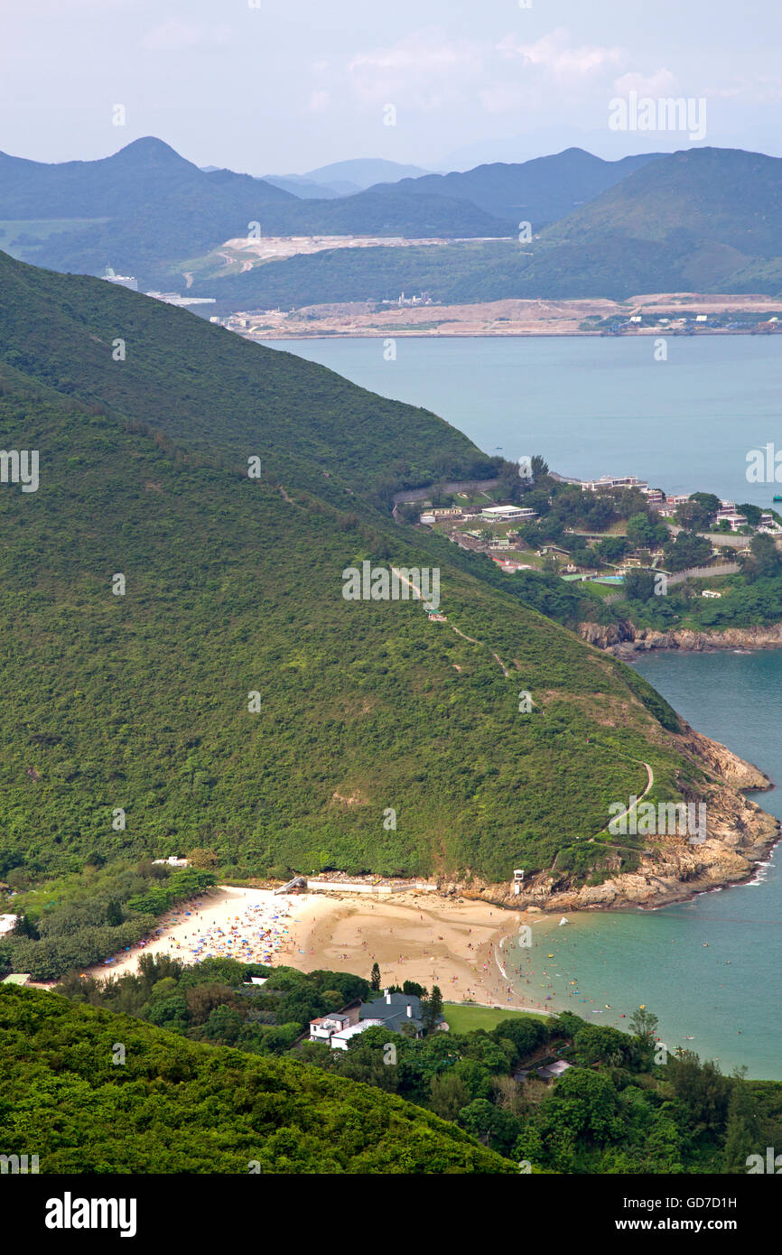 Big Wave Bay sur l'île de Hong Kong Banque D'Images