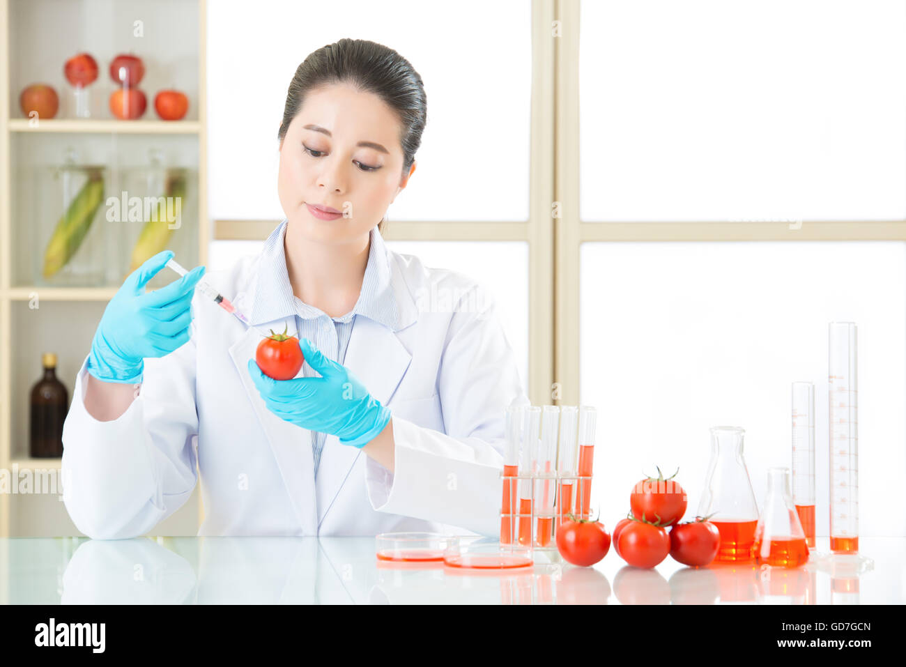 Avez-vous le courage de tenter la modification génétique de la nourriture pour votre style de vie Banque D'Images