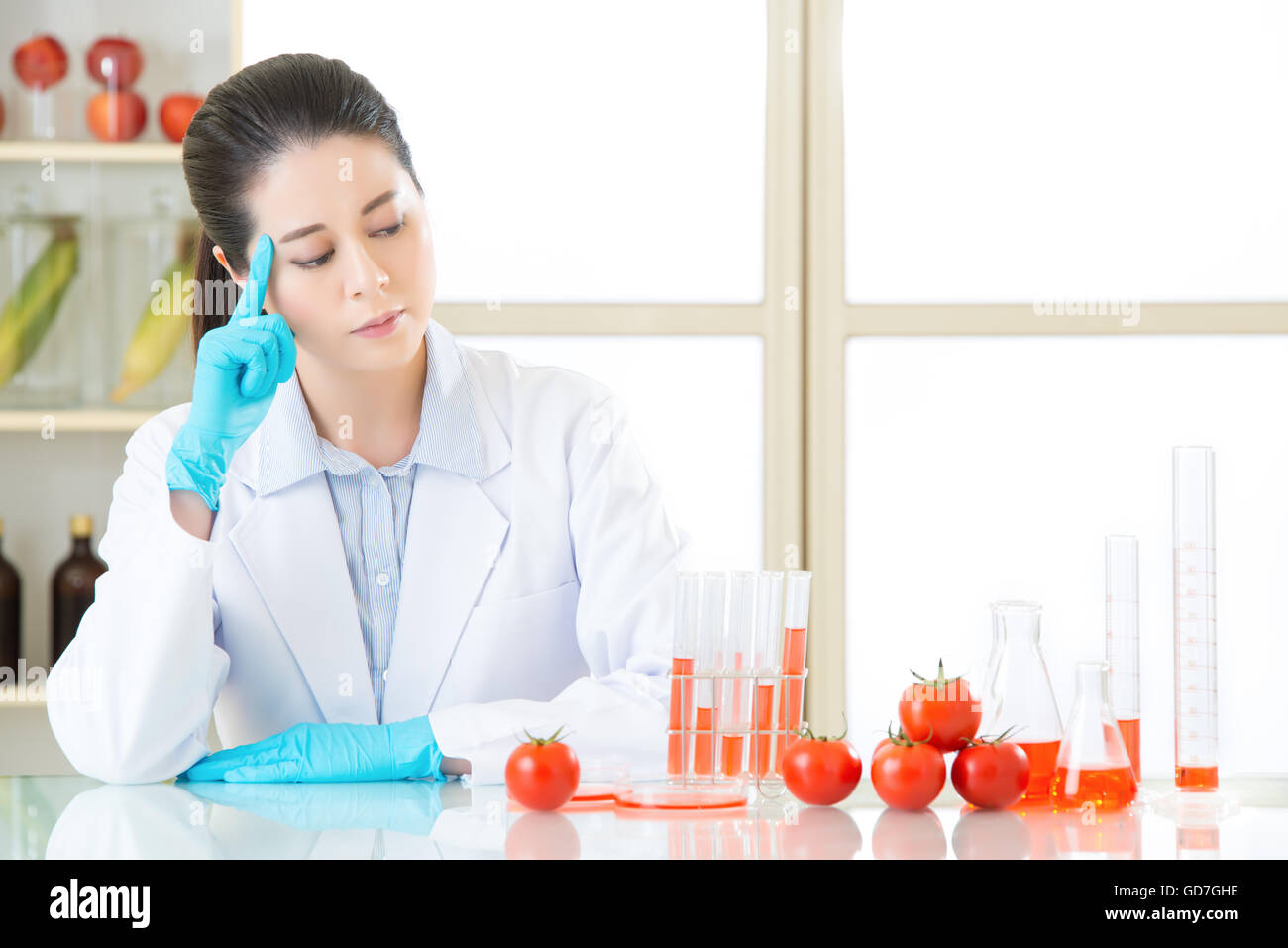 Vous n'avez pas à essayer la modification génétique de la nourriture pour chaque repas Banque D'Images