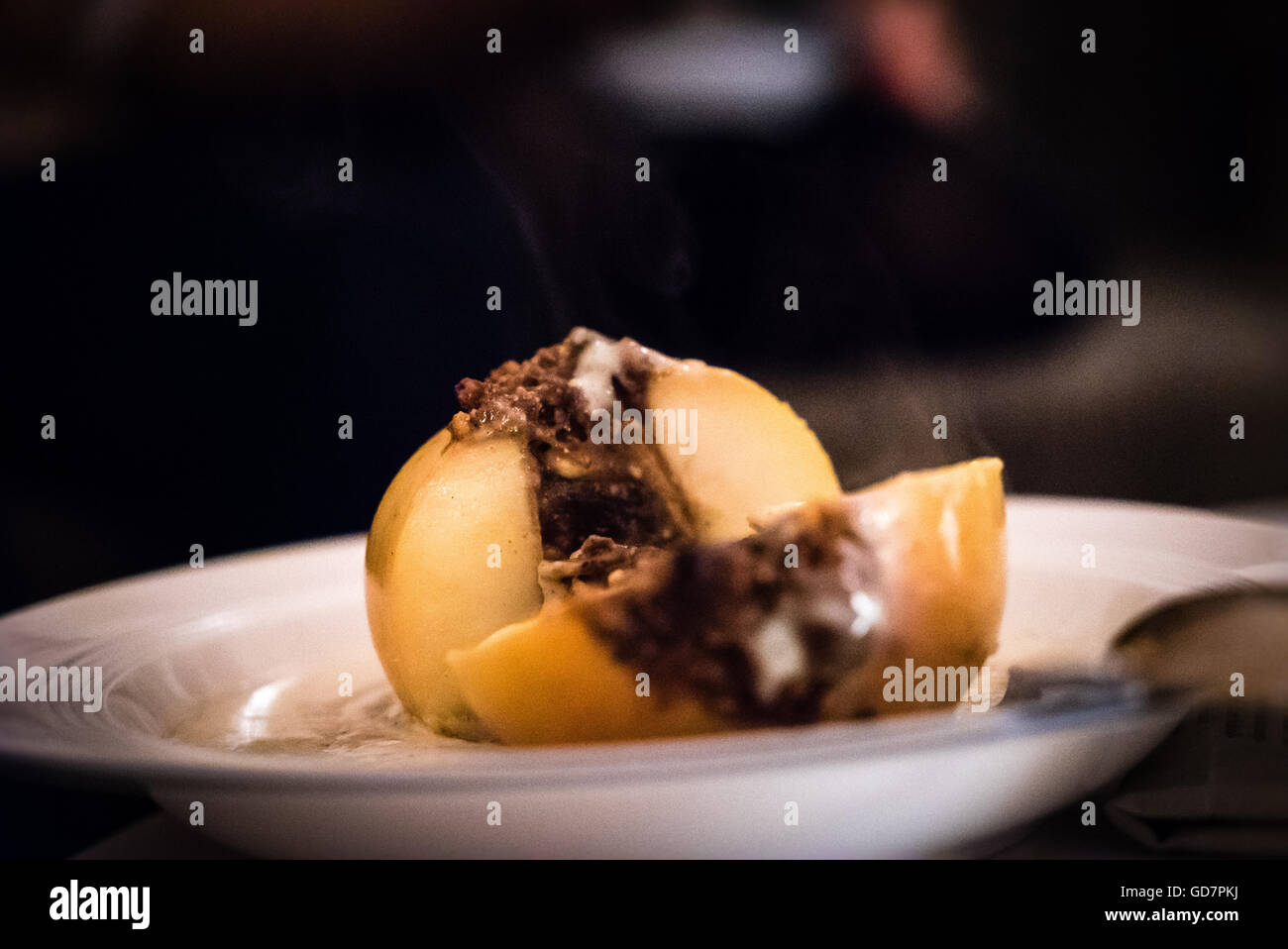 De délicieuses Pommes au four Banque D'Images